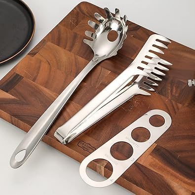 Silver Creative Spaghetti Measurer, Stainless Steel Spaghetti Measurer Measuring Tool Pasta Portion Control Gadgets Portion Cooking Tool for Pasta and Noodles