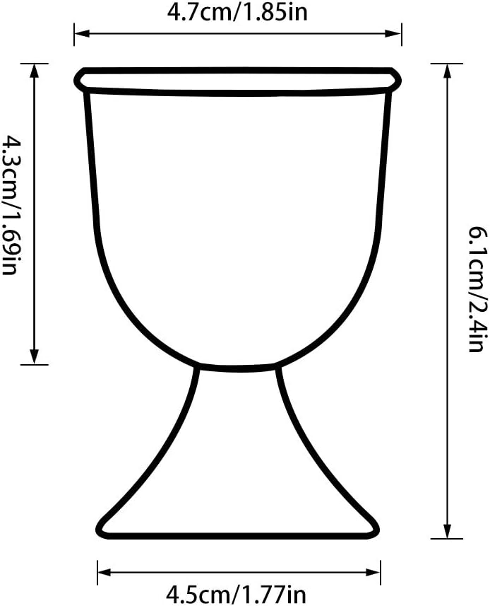 Cinf Ceramic Polka Dots Egg Cup Gift Set of 4 Porcelain Holder Breakfast Boiled Cooking Tools Stable Easy to Clean Childhood Memories Table Decoration Kitchen