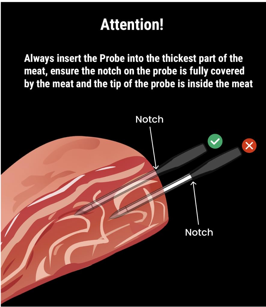 ThermoPro TempSpike 1000FT Wireless Meat Thermometer Digital with 2 Upgraded Ultra-Thin Probe, Kitchen Food Thermometer for Cooking, Turkey, Oven, Smoker, Rotisserie, BBQ, Grill Temperature Indicator