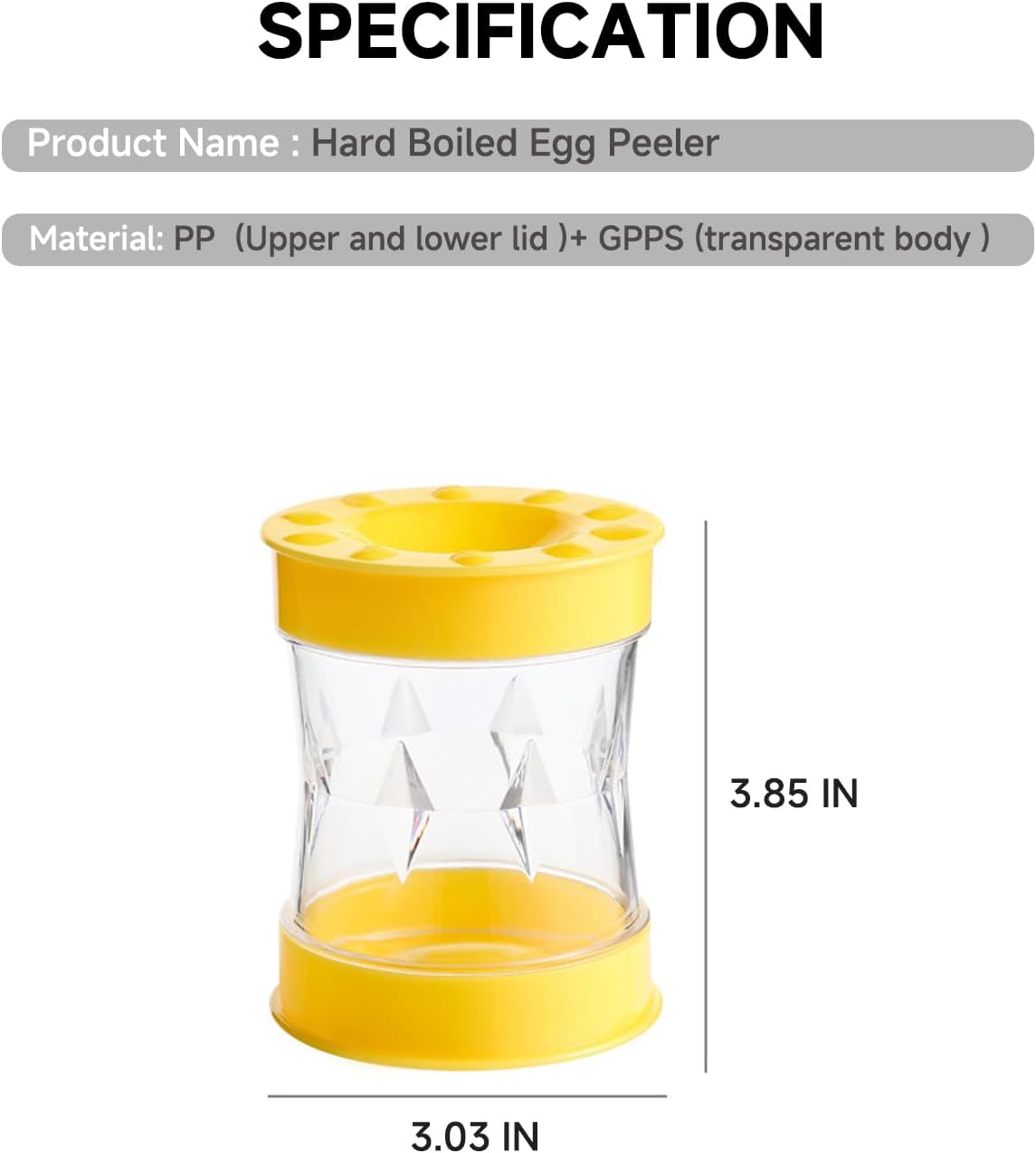 Egg Slicer for Hard Boiled Eggs, Heavy Duty Metal Stainless Steel Aluminum Alloy Egg Cutter for Egg Strawberry Mushroom Hot Dog Soft Fruit Kitchen Tool (Peeler+Slicer (Yellow & Gold))