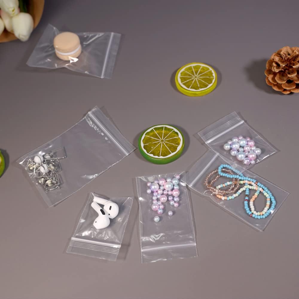 iMailer - 1000 Count - 3" x 4" Small Plastic Bags - Clear Reclosable Zip Bags 2 Mil with Lock Seal Zipper for Coins, Jewelry, Snacks, Treats, Seeds, Party Favors