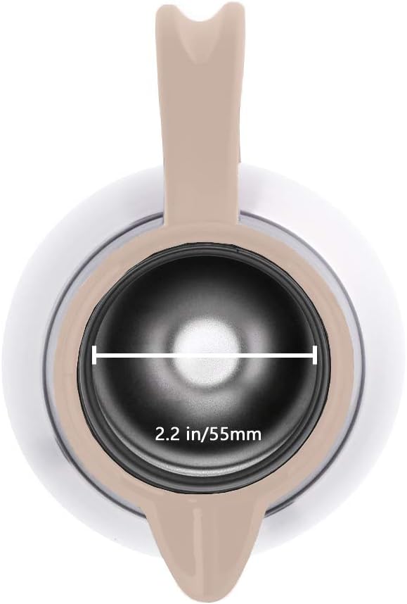 GiNT Stainless Steel Thermal Coffee Carafe, Double Walled Vacuum Thermal Carafe, Water and Beverage Dispenser,12 Hour Heat Retention,65 OZ /1.9 Liter White