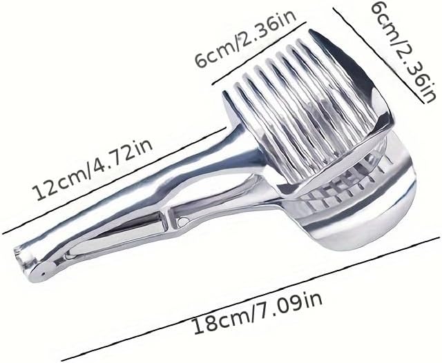 Lemons Holder for Slicing –Aluminum alloy Tomato Slicer Tool for Home Use, Multi-Purpose Vegetable Holder for Onion,Potatoes, Tomatoes & Slicing