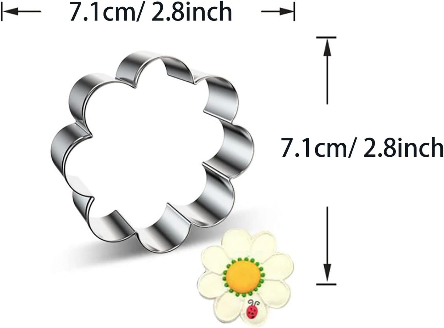 Eight Petal Flower Shape Cookie Cutter