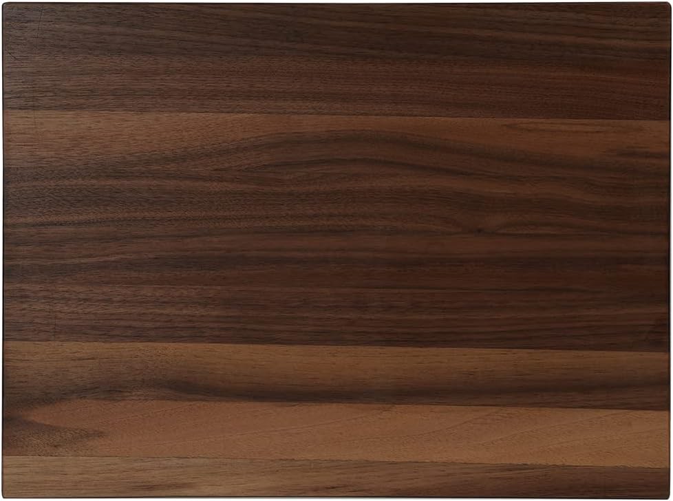 CONSDAN Walnut Cutting Board for Kitchen, USA Grown Hardwood, 16 x 12, with Invisible Inner Handle, Prefinished with Food-Grade Oil, Suitable for Kitchen Edge Grain, 1-1/2" Thick