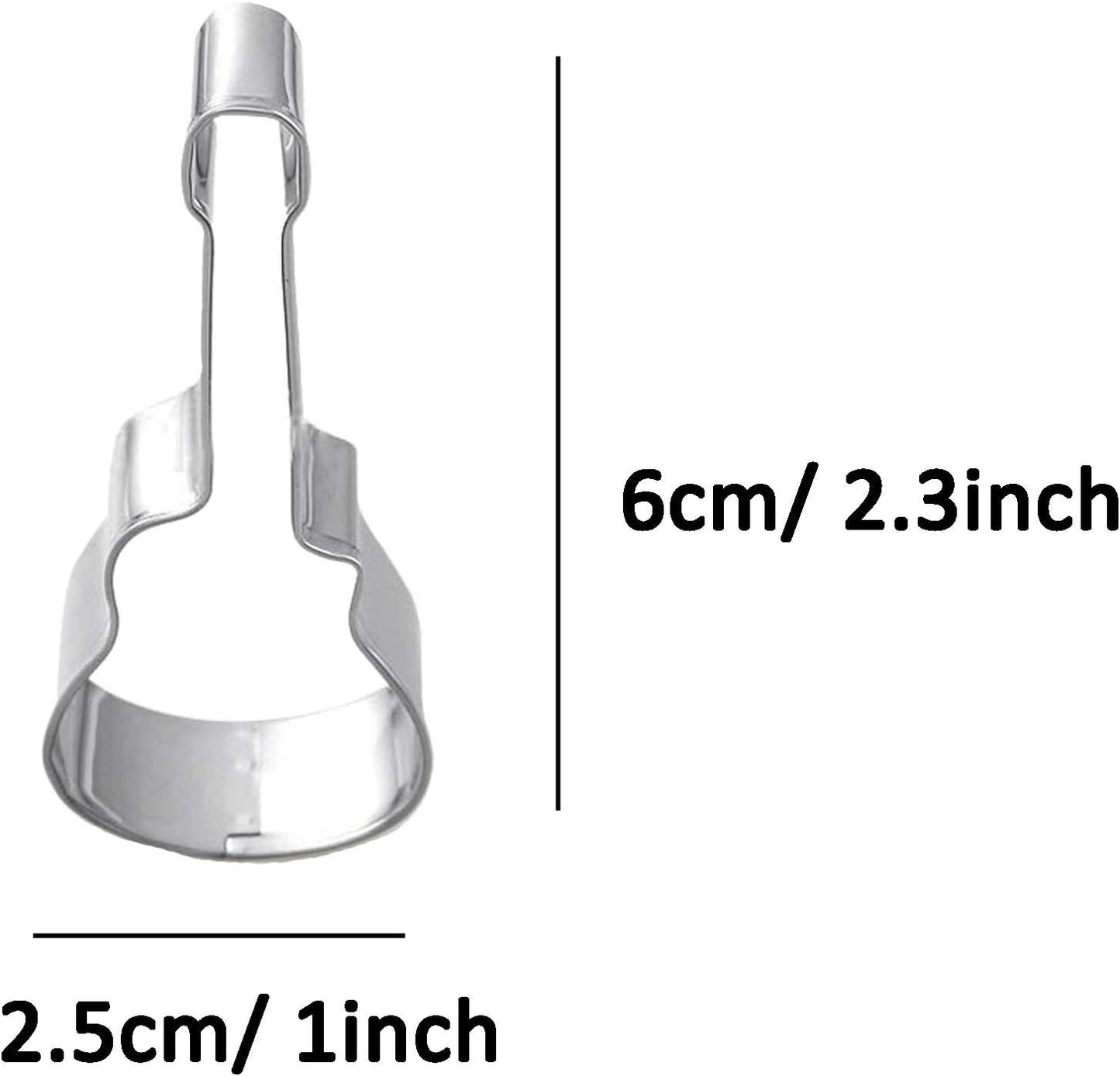 Mini Guitar Shaped Cookie Cutter