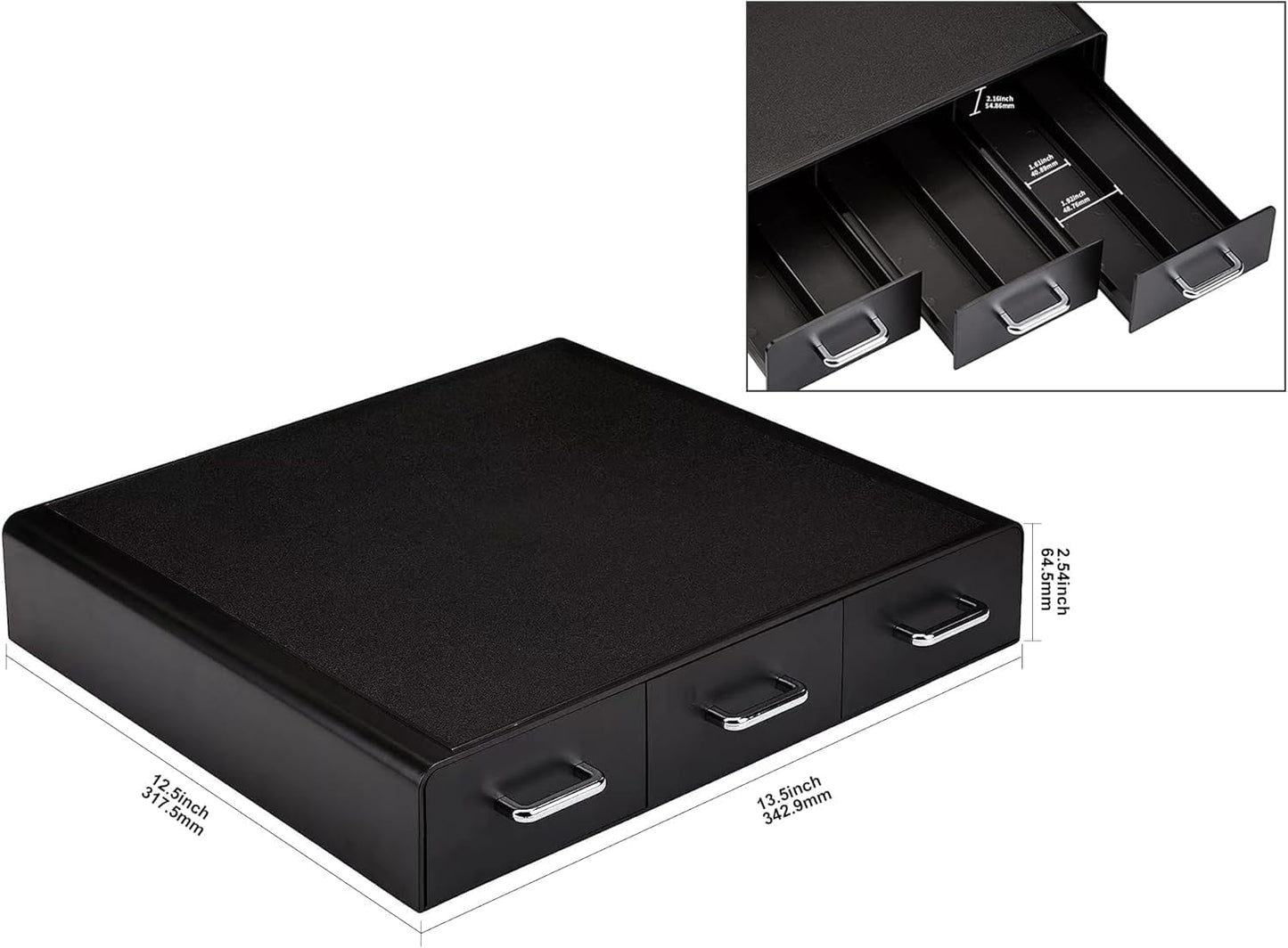 Amazon Basics Coffee Pod Storage Drawer for K-Cup Pods, 36 Pod Capacity, Black