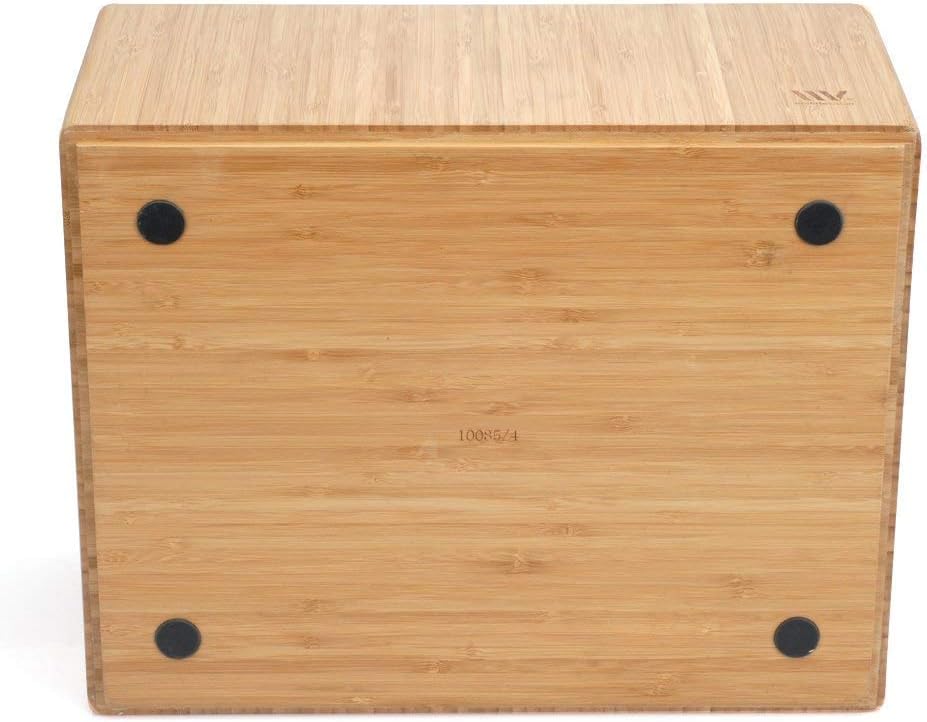 MobileVision Bamboo Storage Box, 14”x11”x 6.5”, Durable Bin w/ Handles, Stackable - For Toys Bedding Clothes Baby Essentials Arts & Crafts Closet & Office Shelf