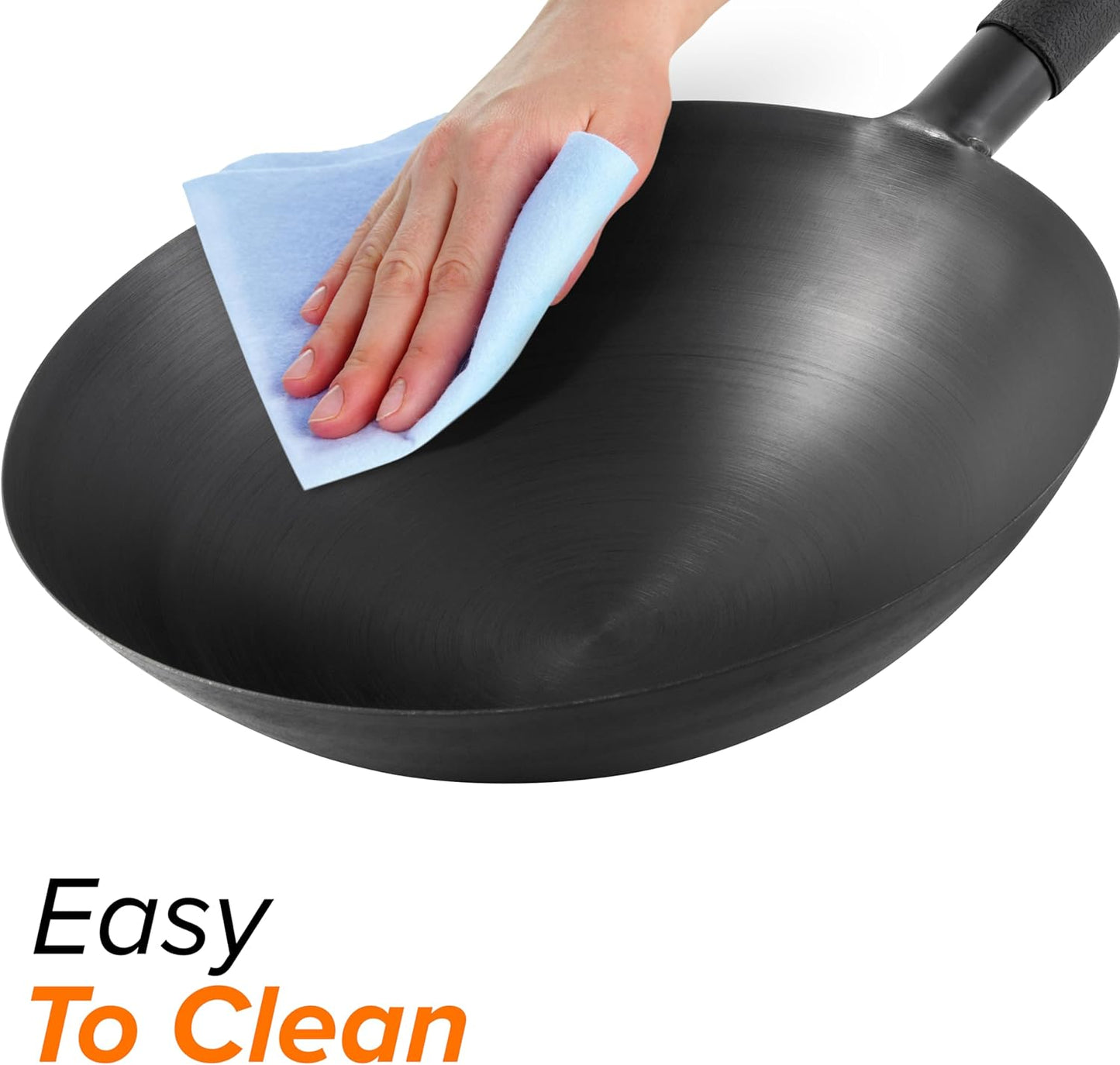 Nuwave Mosaic Induction Wok, Precise Temp Controls from 100°F to 575°F in 5°F, Wok Hei, Infuse Complex Charred Aroma & Flavor, 3 Watts 600,900 & 1500, Authentic 14-inch Carbon Steel Wok Included,Black