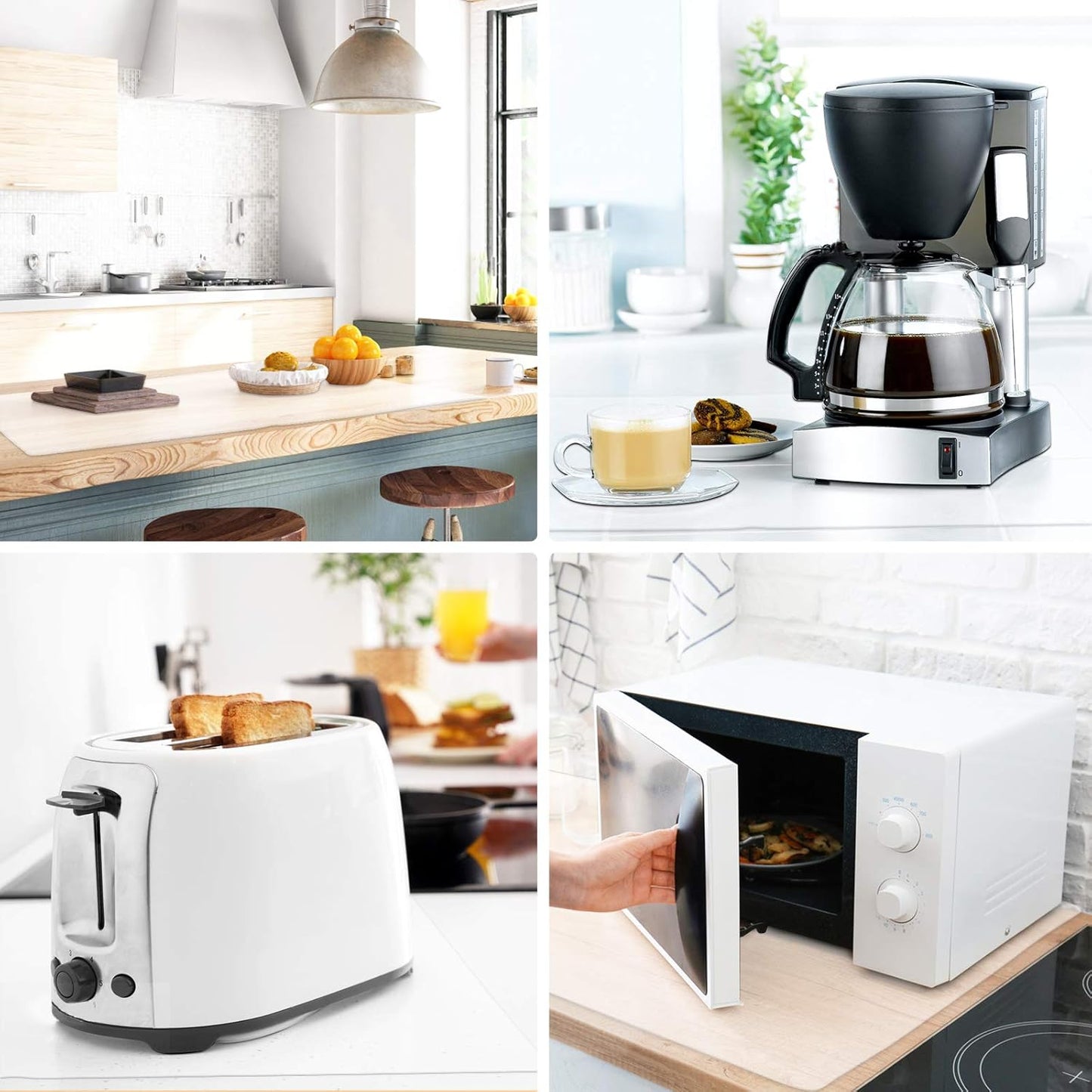 Gartful Silicone Mats for Countertop - Thicker, 28" by 20" Extra Large Multipurpose Mat, Counter Table Protector, Desk Saver Pad, Placemat Nonstick Nonskid Heat-Resistant Pad, Translucent