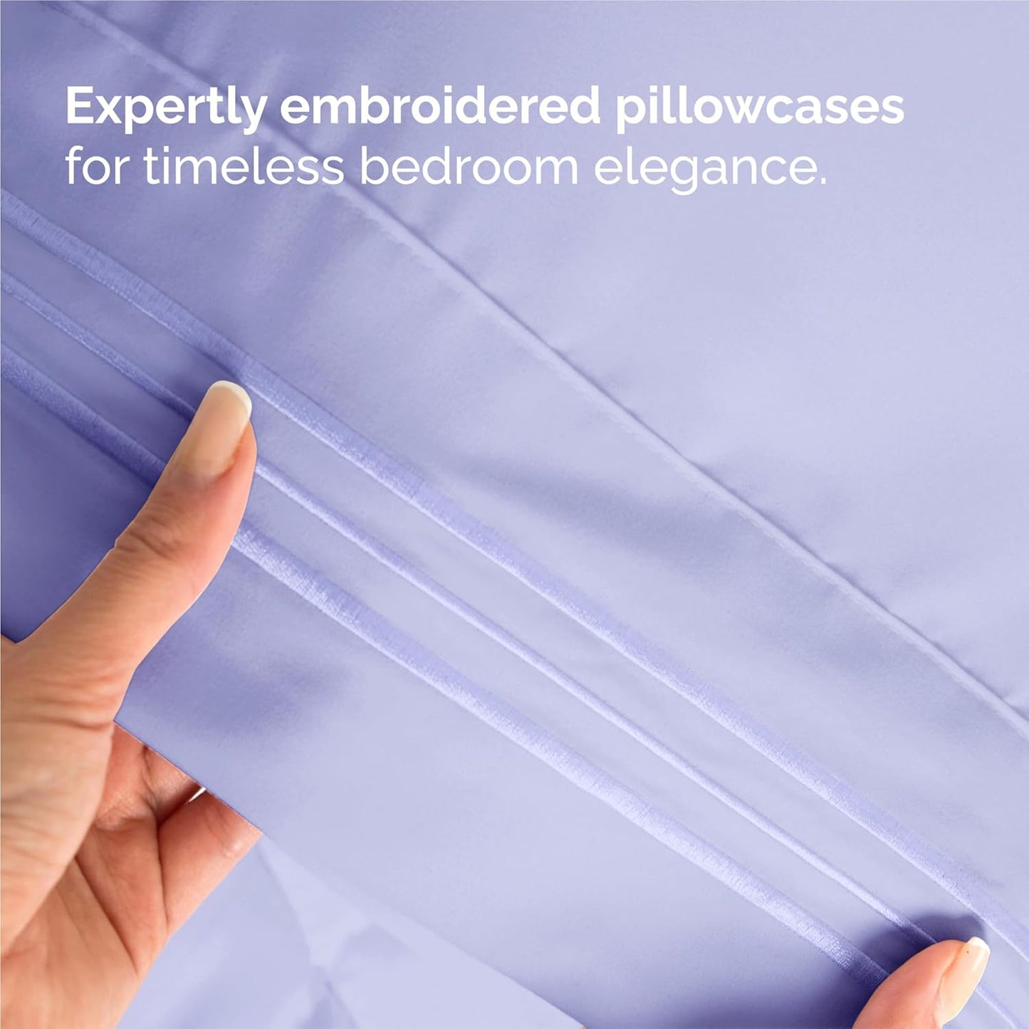 King Size 4 Piece Sheet Set - Comfy Breathable & Cooling Bed Sheets Set - Hotel Luxury Bedding for Women, Men, Kids, Teens, Boys & Girls - Deep Pockets, Ultra-Soft, Wrinkle Free - Oeko-Tex - Lavender