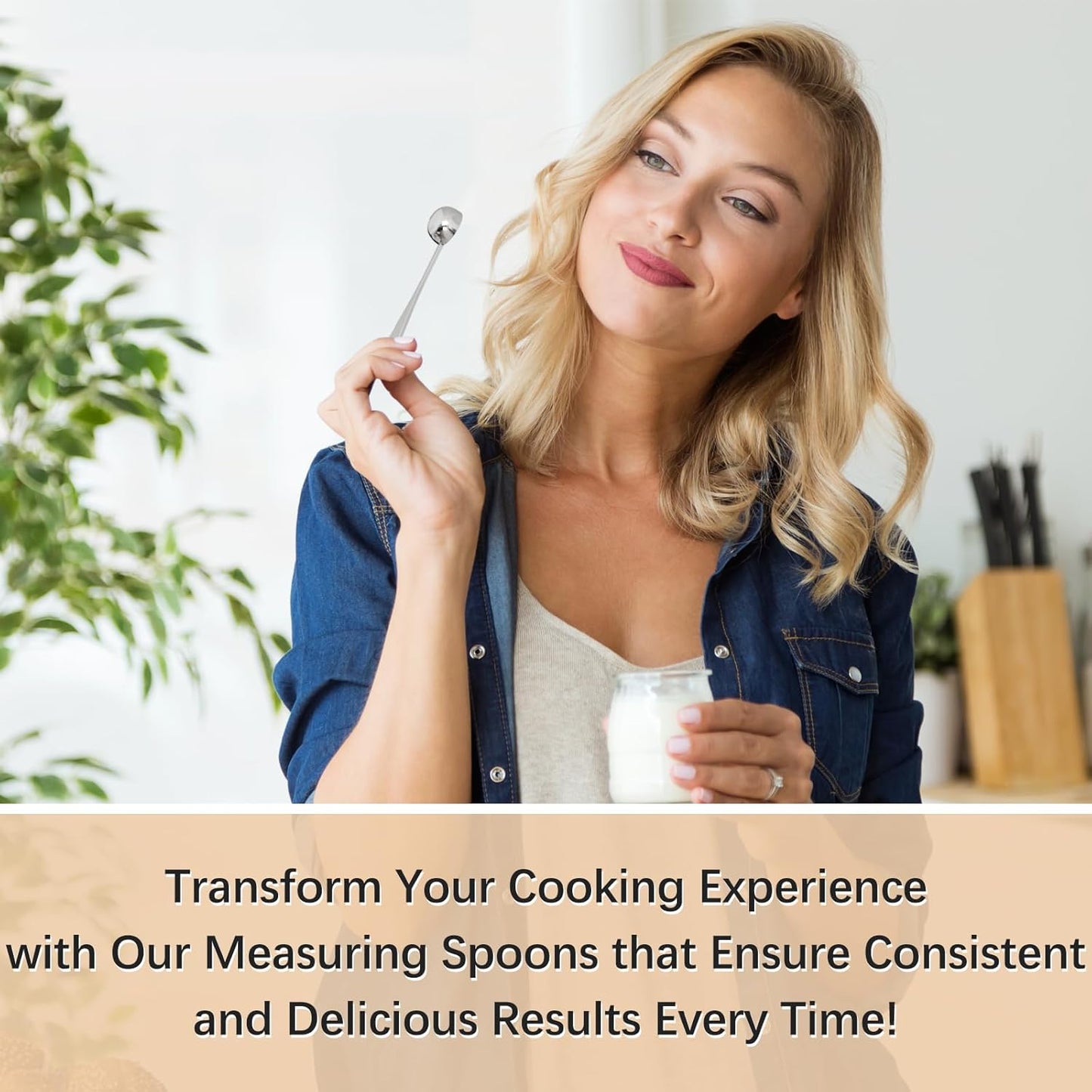 1PCS 1tsp(1/3tbsp, 5 ml) Single Measuring Spoon, Stainless Steel Individual Teaspoon, Metal Measure Scoop with Gift Box