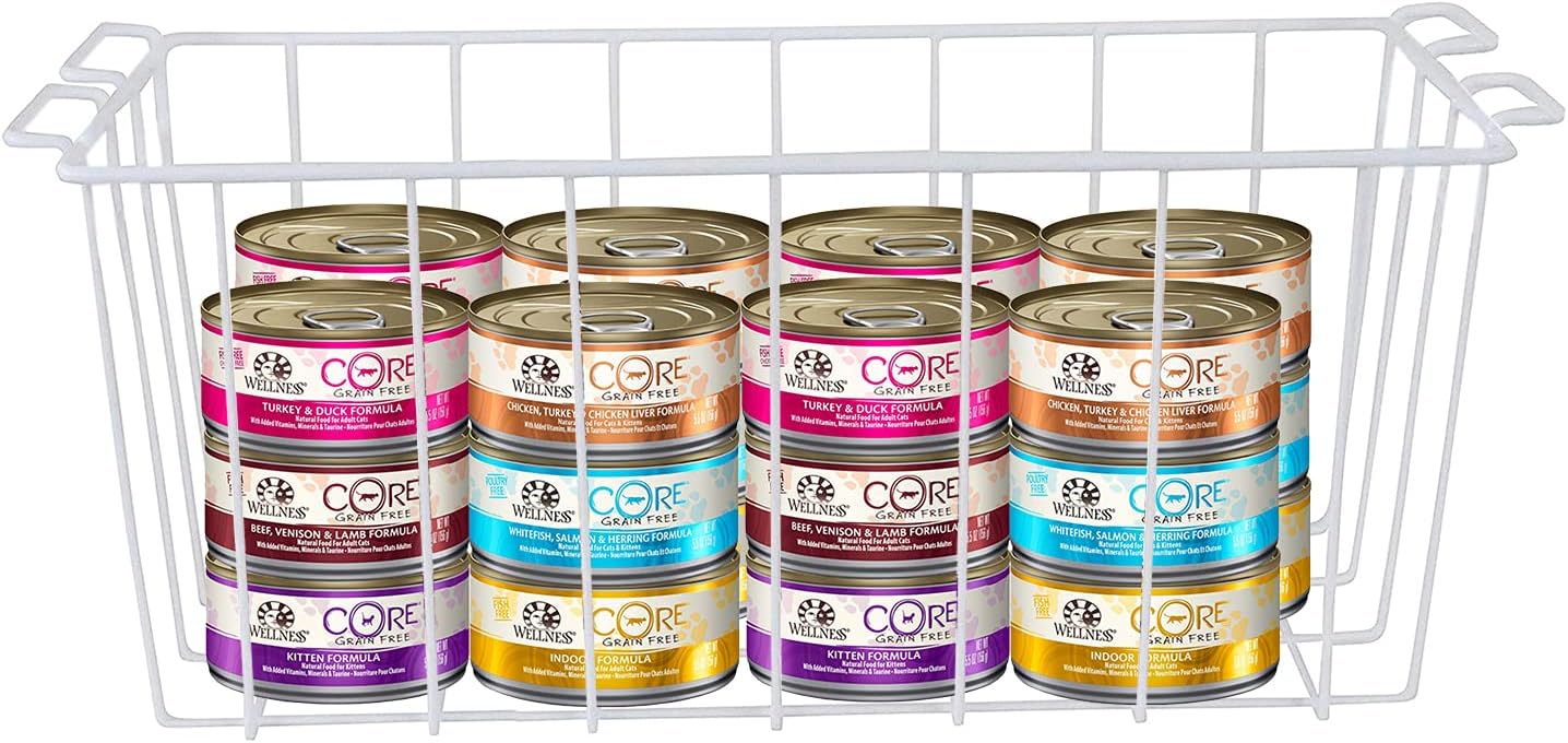 Orgneas Chest Freezer Baskets, 16.5" Freezer Organizer Bins Deep Freezer Storage Bins Metal Wire Baskets with Hanging Handles 4Pcs