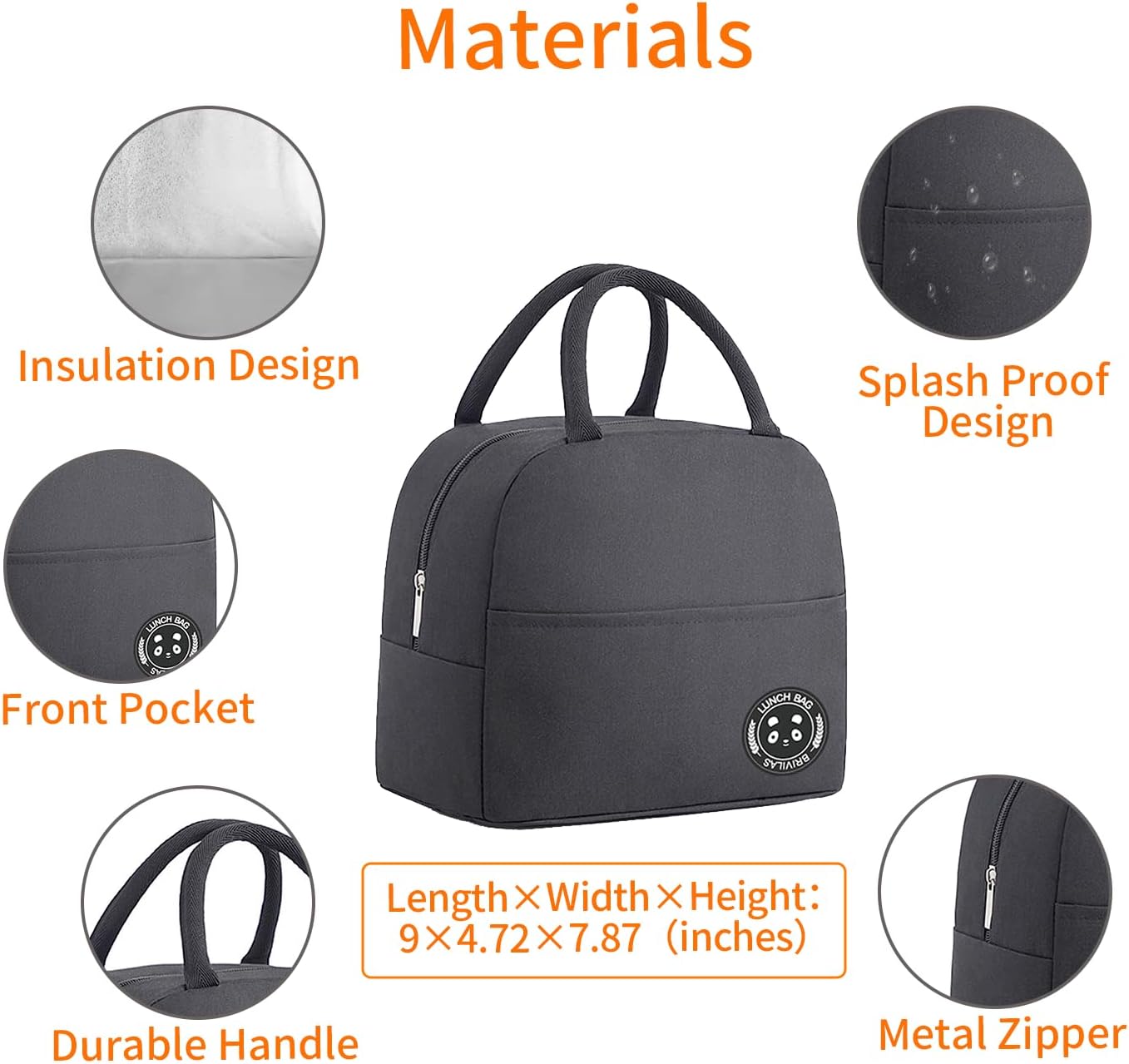 Bento Box Adult Lunch Box with lunch bag, Japanese Stackable Lunch Box Containers for Adult, Bento lunch Box with Dividers Black