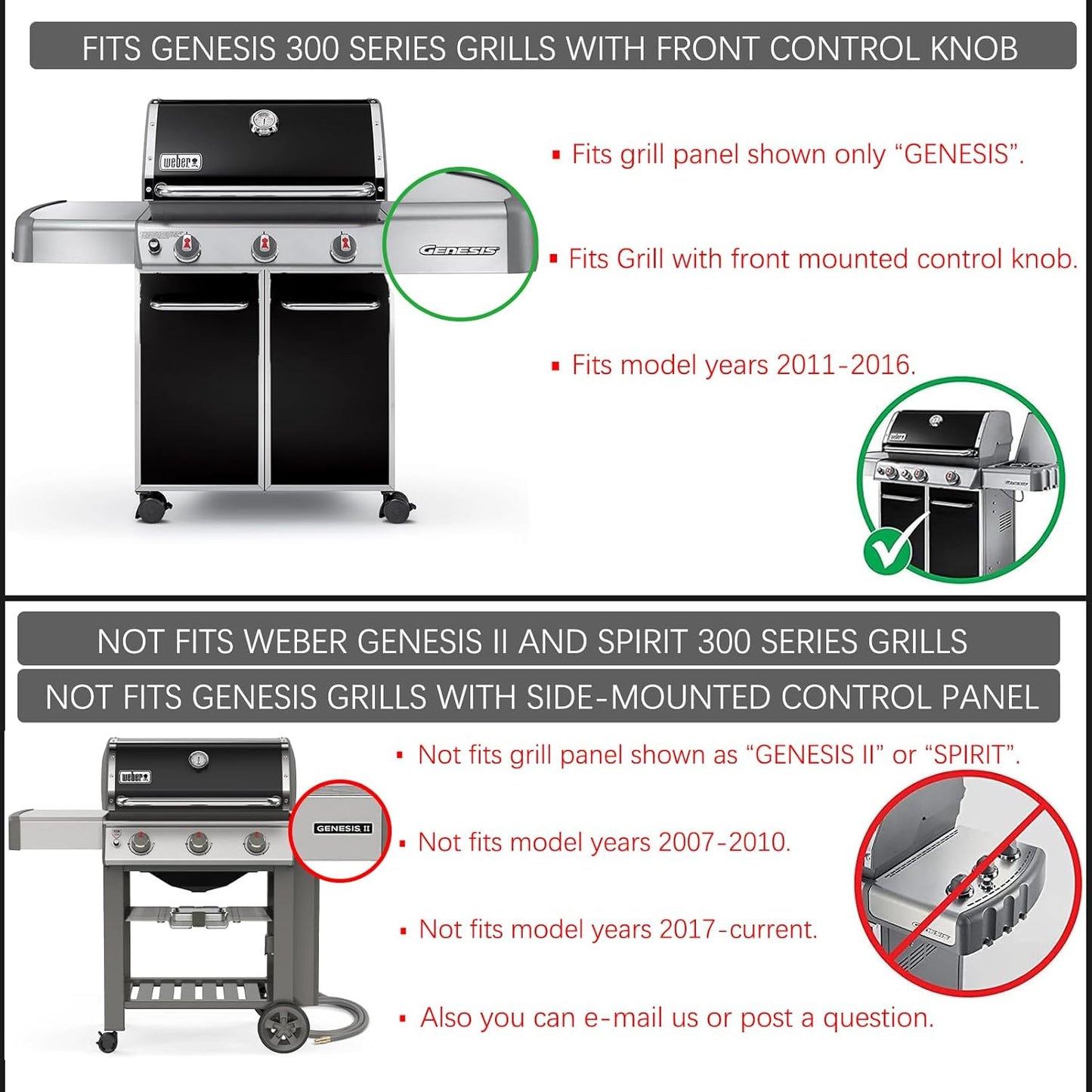 Genesis E-330 4 Burner 62752 7524 Grates 7620 7621 Flavorizer Bars 65505 Heat Deflectors Replacement Parts for Weber Genesis Grill Parts 300 Series E-310 E-320 S-310 S320 S-330 EP-310 EP-320 EP-330
