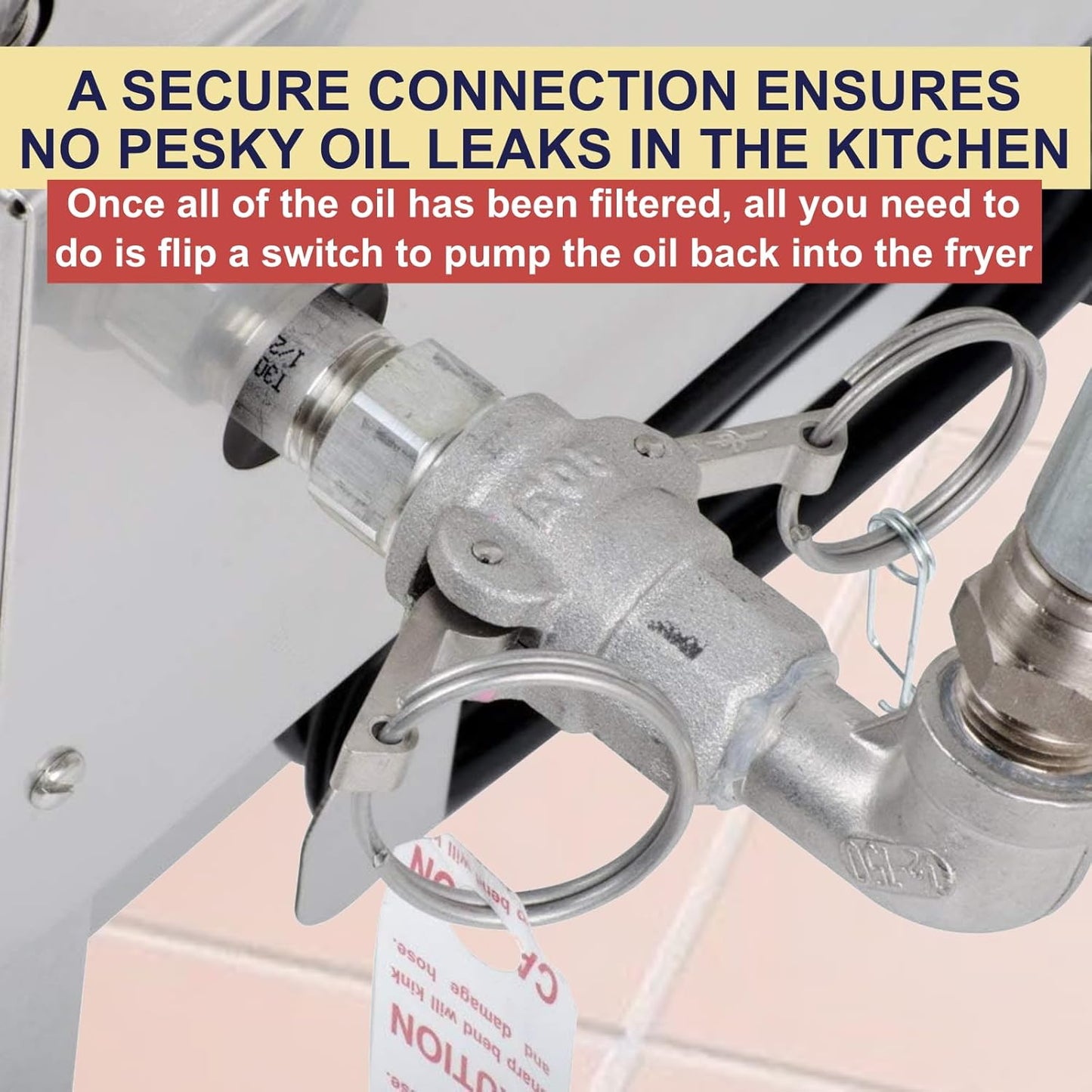 MirOil BD 707 Electric Oil Filter Machine & Discard Trolley, Portable Oil Filter Machine for 75lb Fryer Grease, Filtration System for Deep Fryers for Restaurants, Food Service, Food Trucks & Caterings