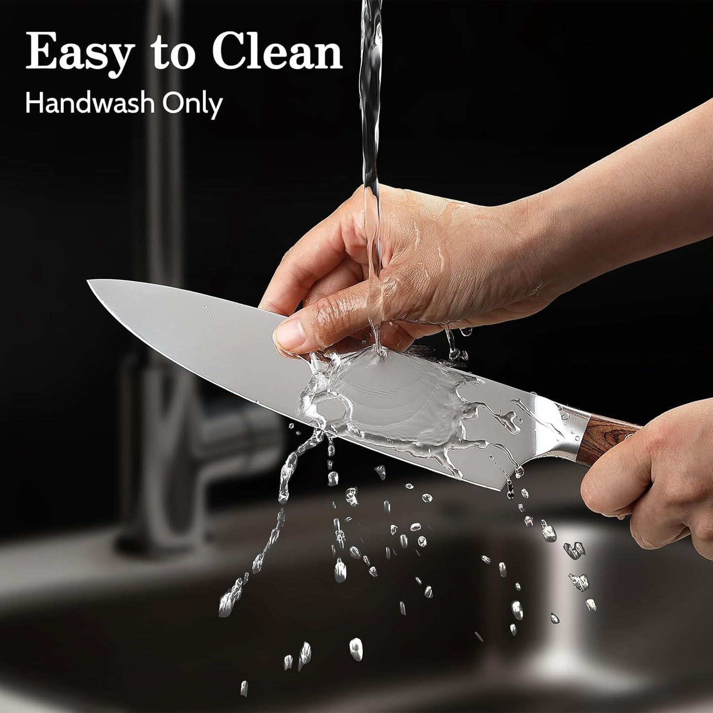 Kitchen Knife Set with Magnetic Holder, 4 Pieces Japanese High Carbon Stainless Steel Chef Cooking Knife Set, Ultra Sharp Professional Chef Santoku Utility Knives (Silver)