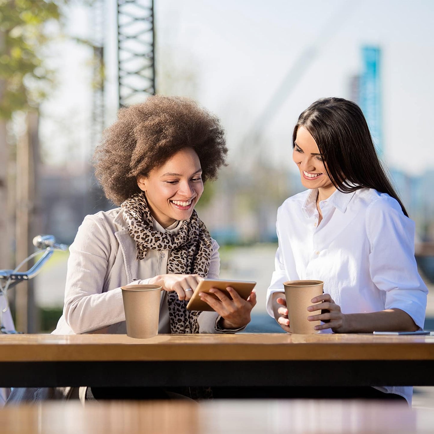 WANBAO 100 PCS 12 OZ Disposable Paper Cups, Coffee Cup, for Coffee Beverages and Cold Drinks.