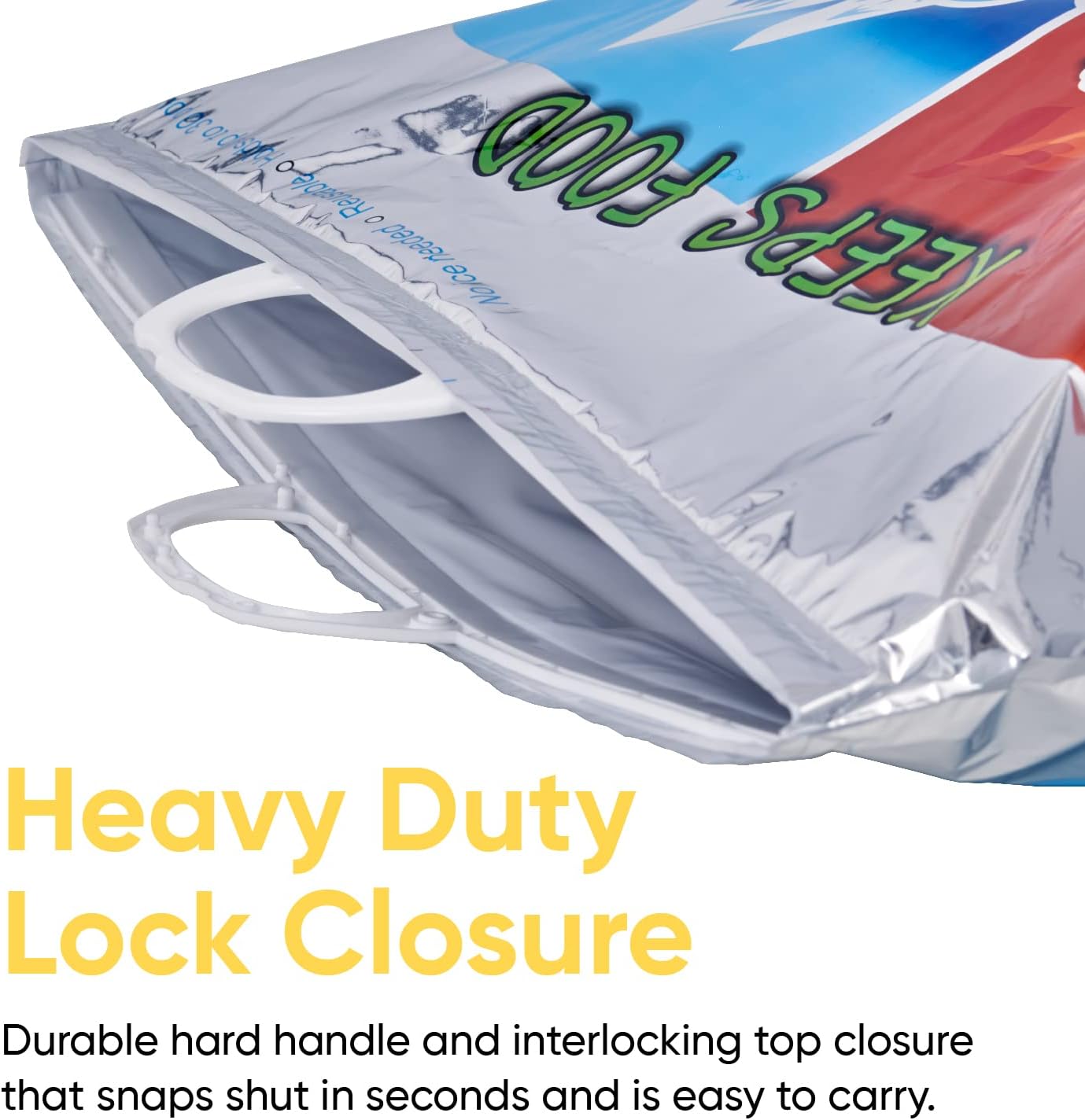 Superio Hot and Cold Insulated Bags for Food Delivery, Grocery Shopping Bags, Food Storage for Hot and Frozen Food for Travel, Disposable Cooler Bag, Reinforced Thermal Lunch Bag (6, 13"x7"x15.5")