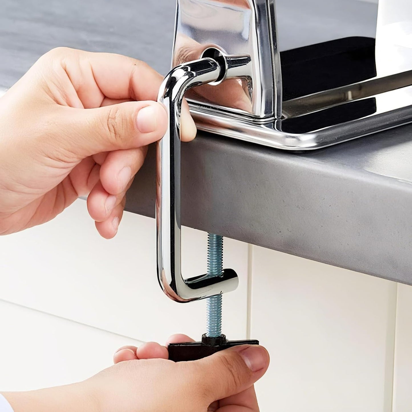 Pasta Maker Machine, 9 Adjustable Thickness Settings 2 in 1 Noodle Maker Dumpling Maker Machine Set with Dough roller, Pasta cutter, Pasta Drying Rack Attachment