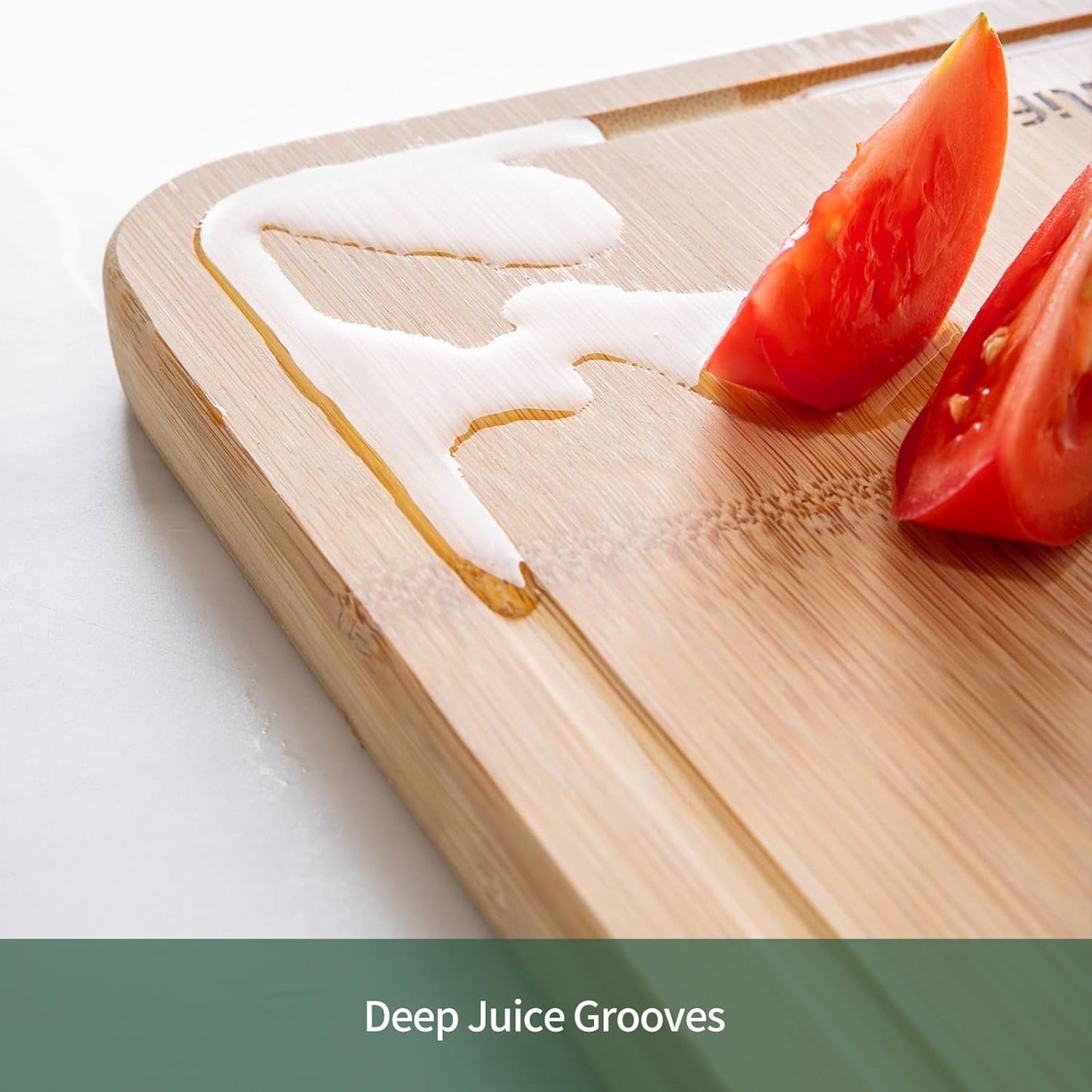 Glue free and Non Toxic, Totally Organic non toxic cutting board Bamboo Cutting Boards set(3 pack) For Kitchen, Non-solid Wood Cutting Board, Chopping Board with Juice Groove