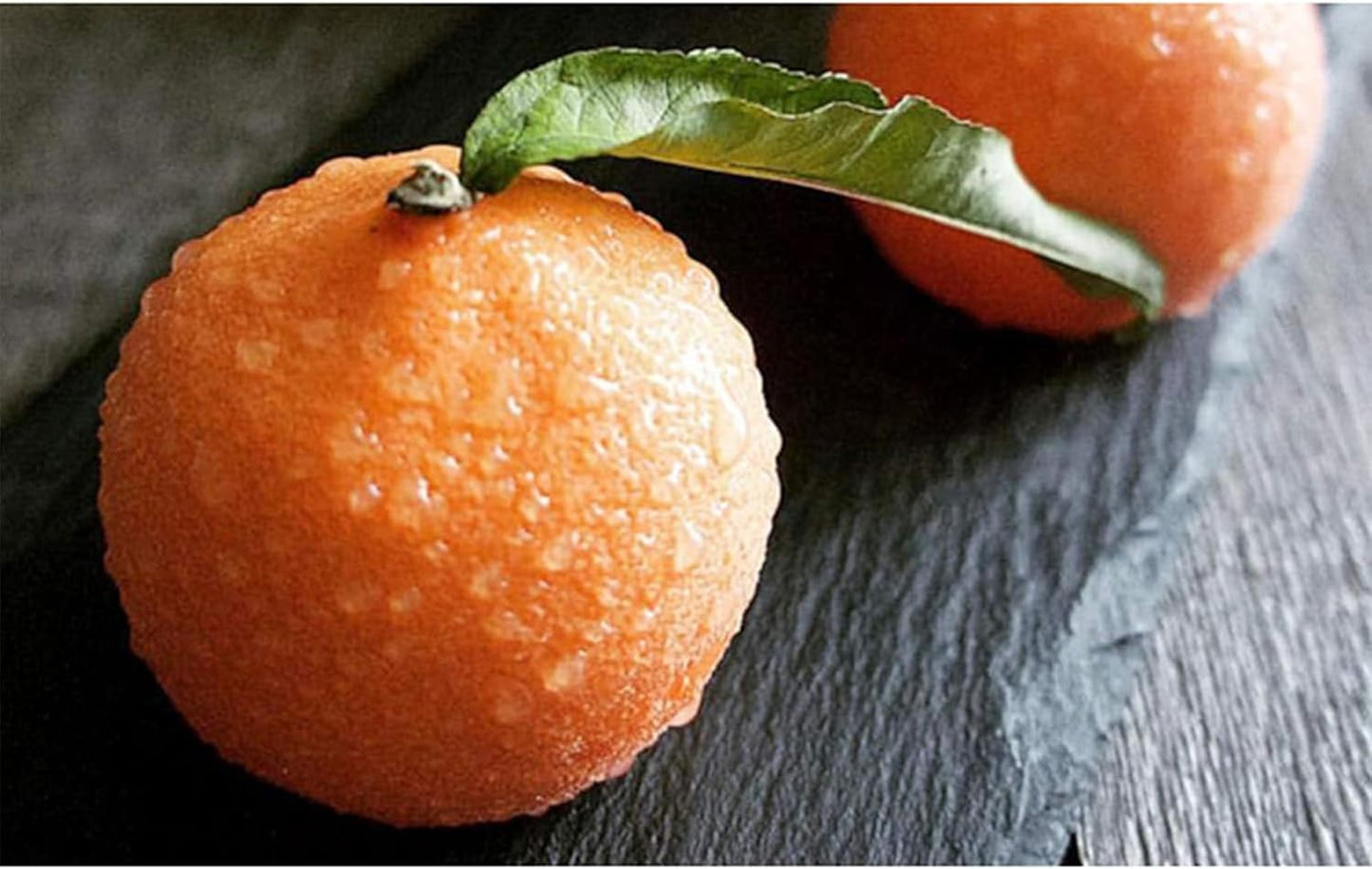 OCPO KITCHEN Orange Silicone Mold for Baking Mousse Cake, Chocolate, Fruit Dessert, Pudding, Jelly, Ice Cream Mould, Cake Decoration Mold, Non-Stick and Easy Release, 3D Orange Shape (8-Cavity)