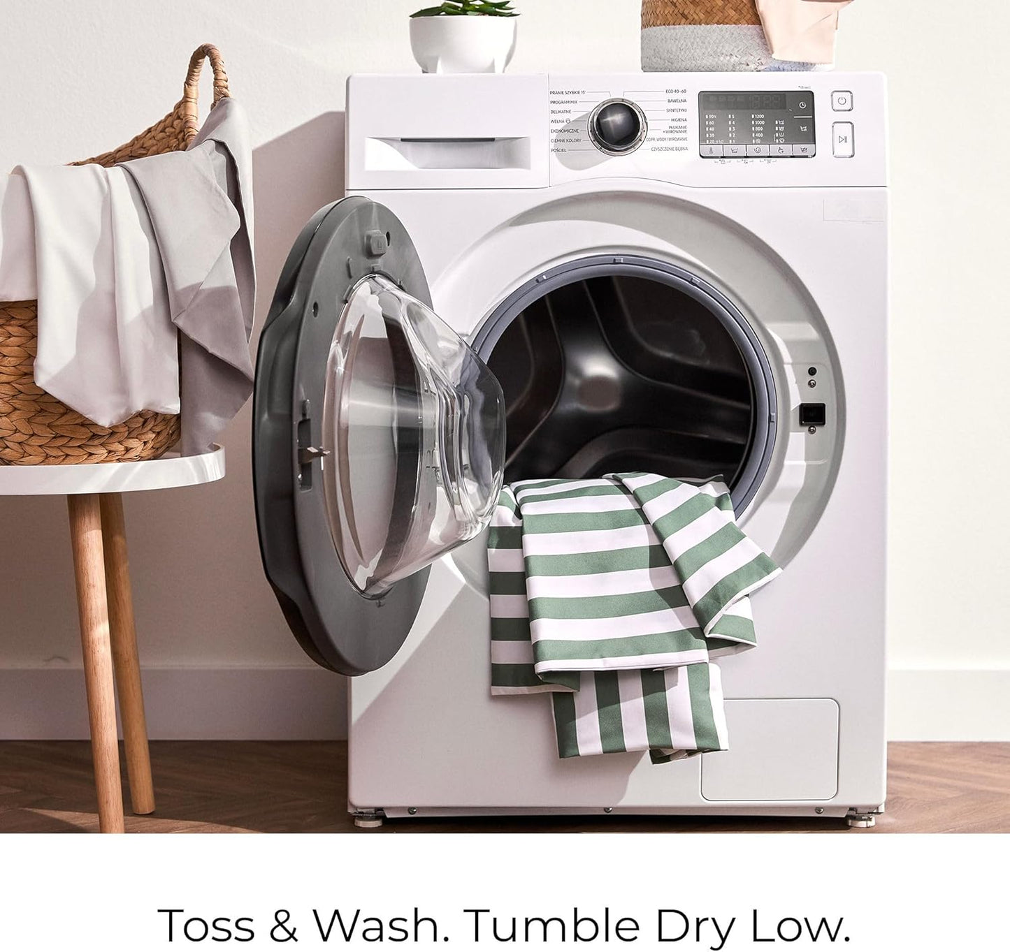 Mellanni Full Sheets Set - 4 PC Iconic Collection Bedding - Hotel Luxury, Extra Soft, Cooling Bed Sheets - Wrinkle, Fade, Stain Resistant (Full, Oxford Stripe Sage)