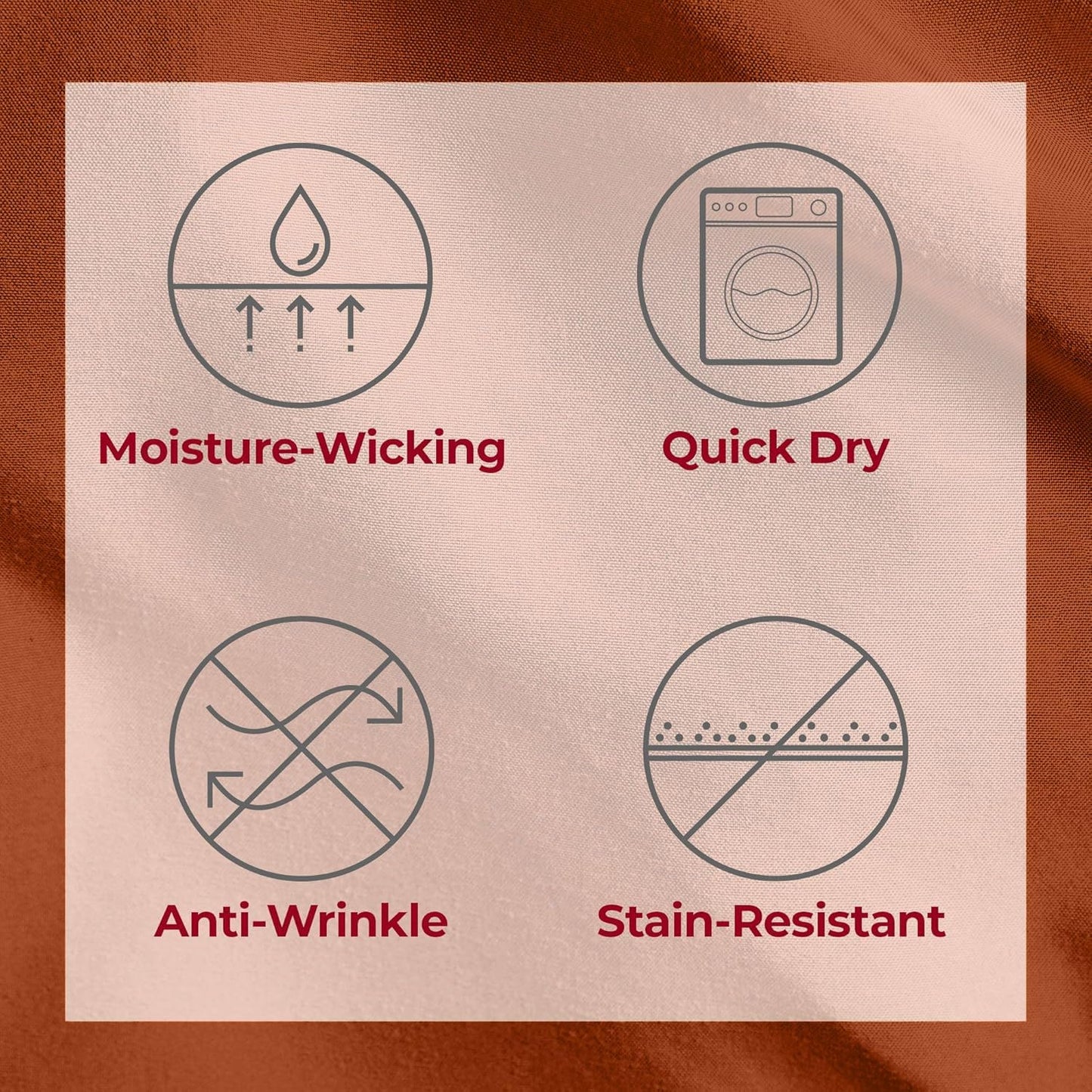 Mellanni Twin XL Sheets Set - 3 PC Iconic Collection Bedding - Hotel Luxury, Extra Soft, Cooling Bed Sheets - Wrinkle, Fade, Stain Resistant (Twin Extra Long, Terracotta)