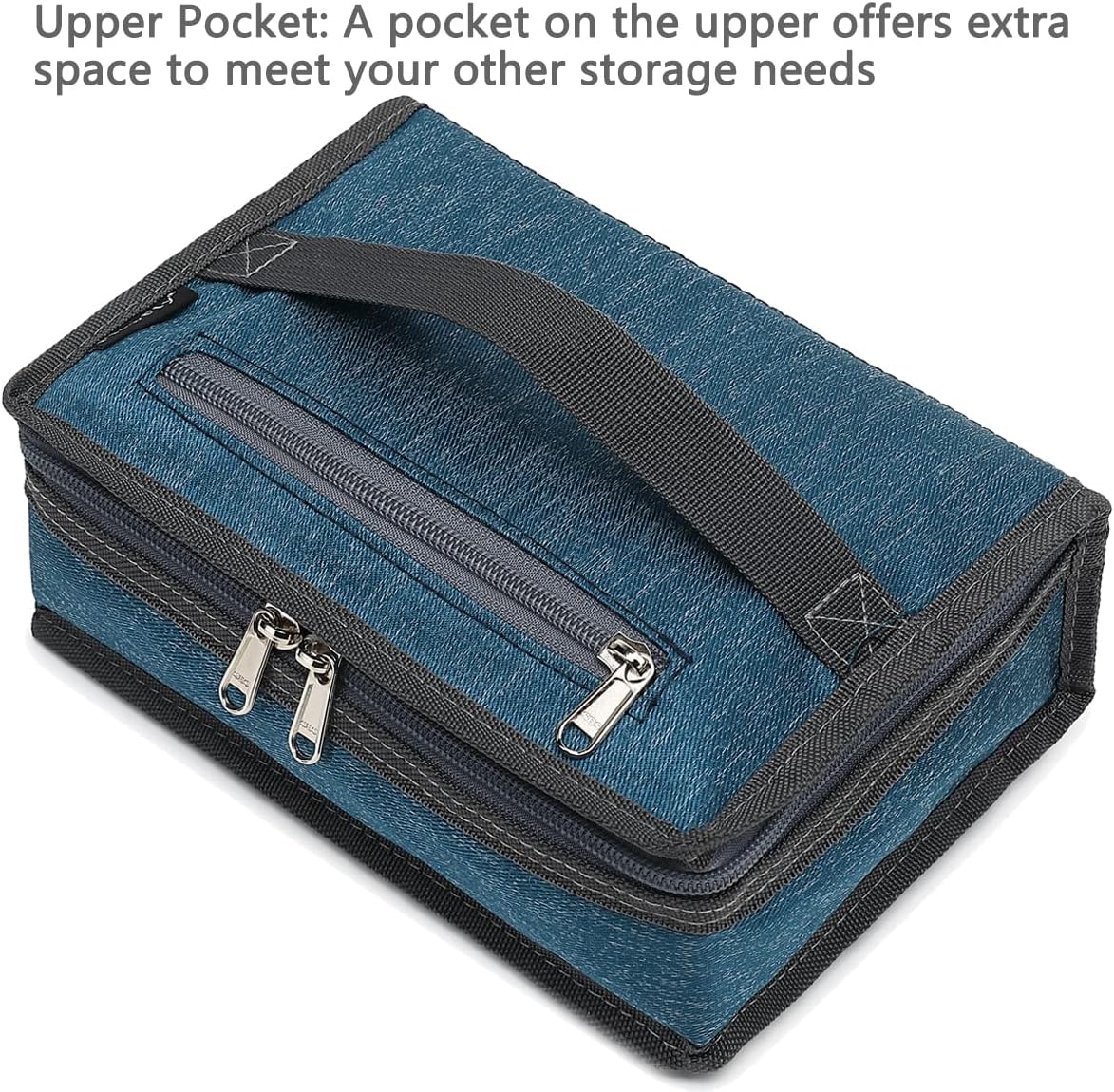 FlowFly Small Insulated Lunch box Portable Soft Bag Mini Cooler Thermal Meal Tote Kit with Handle for Work & School, Royal