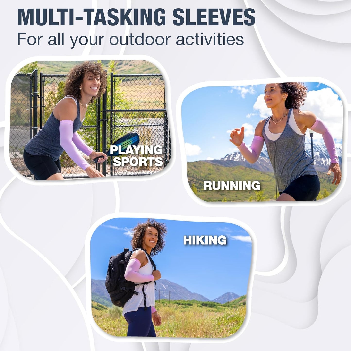 SportsTrail Cooling Arm Sleeves for Men & Women – Breathable, UV Sun Protection, Sports Arm Sleeves for Women, Men & Youth