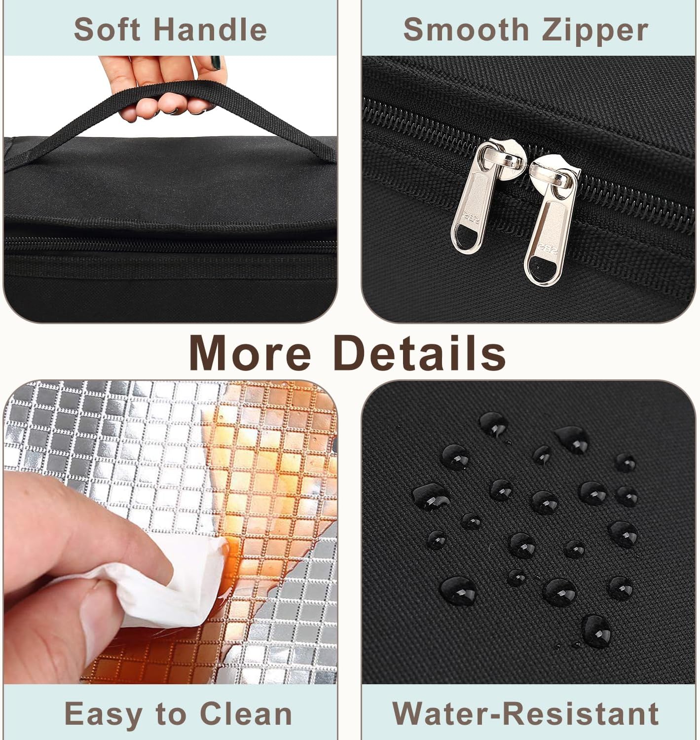 FlowFly Small Insulated Lunch box Portable Soft Bag Mini Cooler Thermal Meal Tote Kit with Handle for Work, Plaid