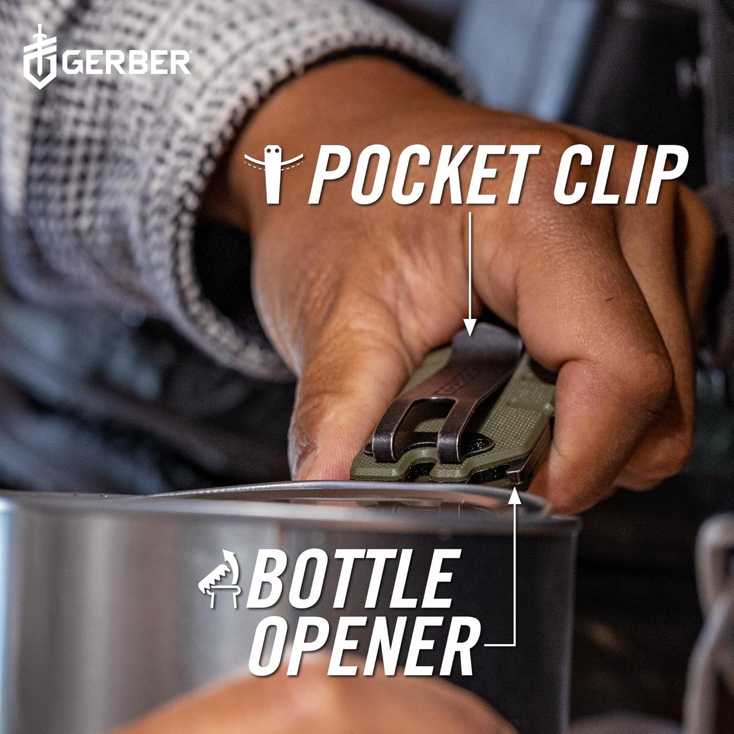 Gerber Gear Prybrid Utility Knife with Pry Bar, EDC Multi-Tool Pocket Razor Knife with Retractable Blade, Green