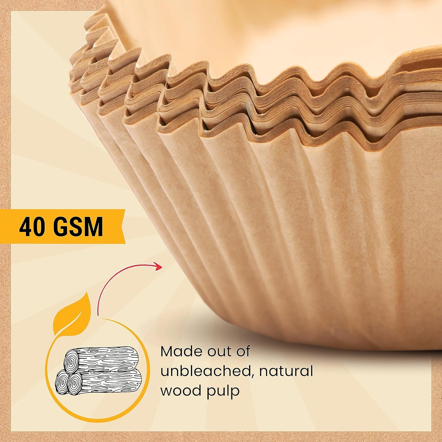 250 pcs Air Fryer Liners, Disposable Airfryer Paper Liners – Non-Stick and Oil Proof for Easy Cleanup, Great for Oven, Pans & Baking – 8” Square for 5-8 qt Basket by Baker's Signature