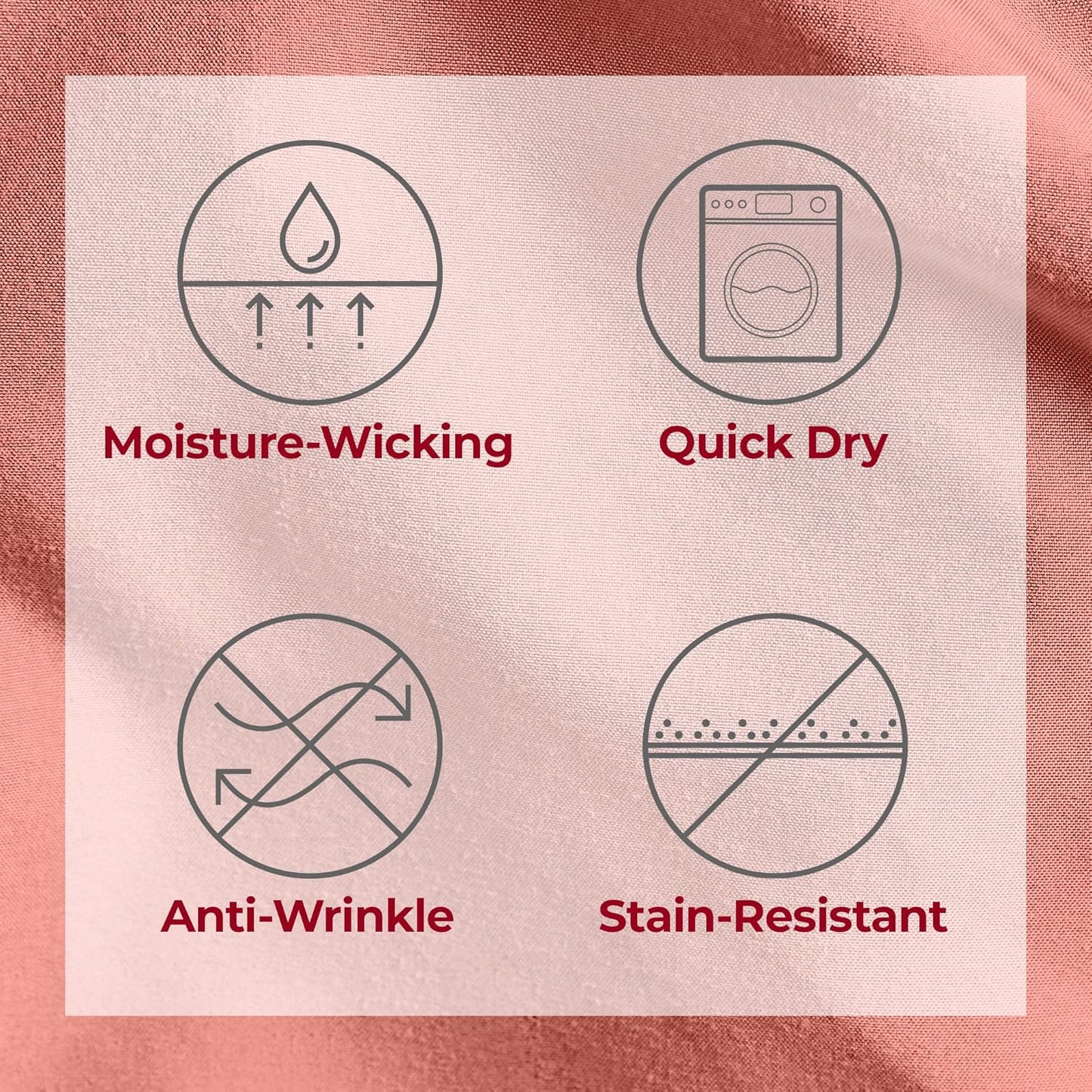 Mellanni Twin Sheets Set - 3 PC Iconic Collection Bedding - Hotel Luxury, Extra Soft, Cooling Bed Sheets - Wrinkle, Fade, Stain Resistant (Twin, Coral)