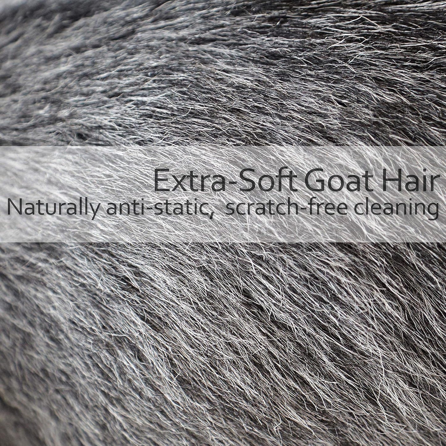 Redecker Double Dust Brush with Oiled Beechwood Handle, Goat Hair and Pig Bristle Brush Heads, Made in Germany