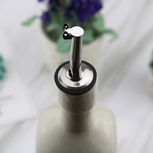 6 Pack Oil Spout with Flip Top, Olive Oil Dispenser Spout,Liquor Bottle Pourer Spouts for About 3/4" Bottle Mouth