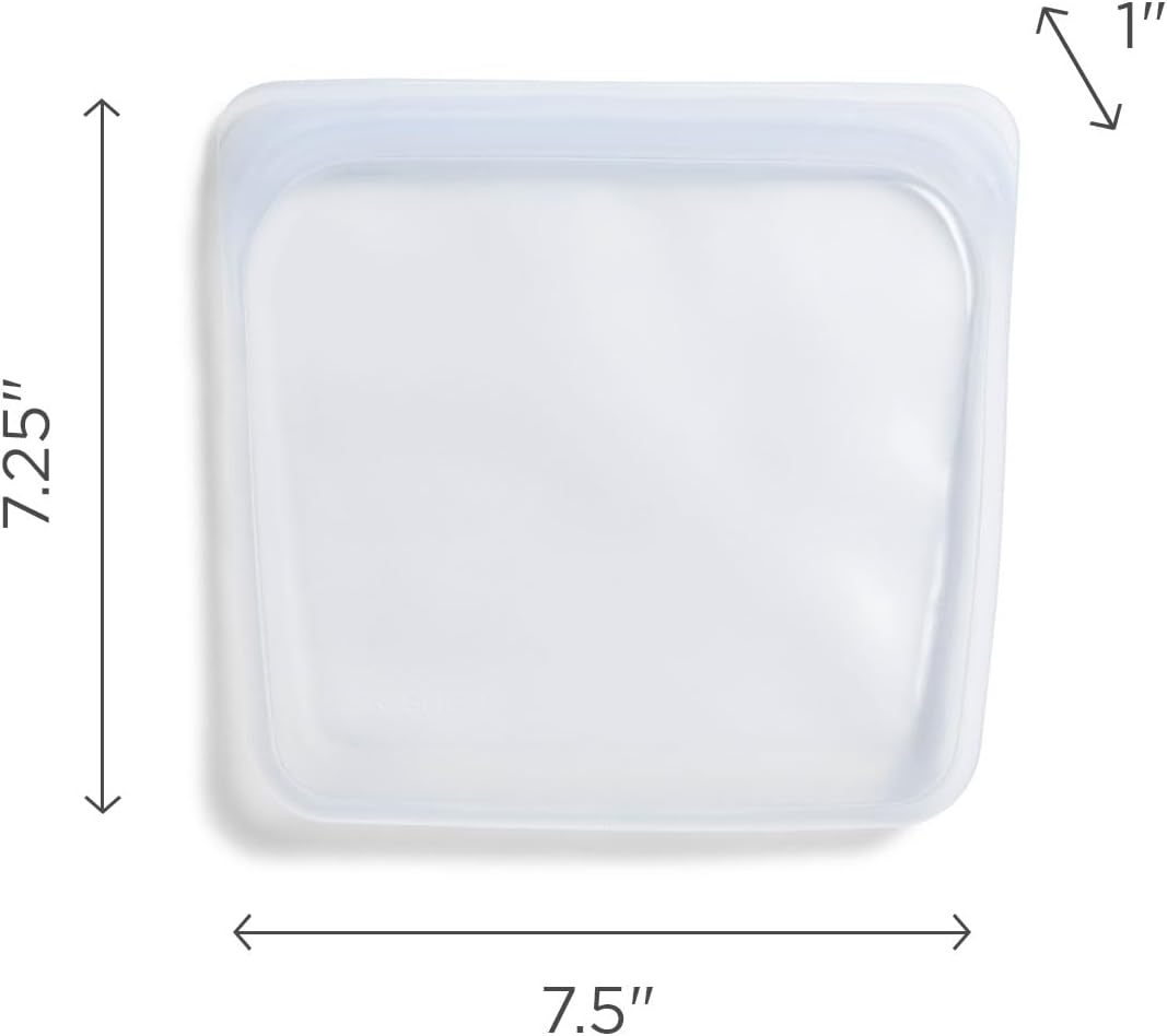 Stasher Premium Silicone Reusable Food Storage Sandwich Bag, Coral Triangle, Microwave, Sous Vide, Dishwasher, Oven and Freezer Safe, BPA Free, Leak-free, Eco-friendly, 28 Oz