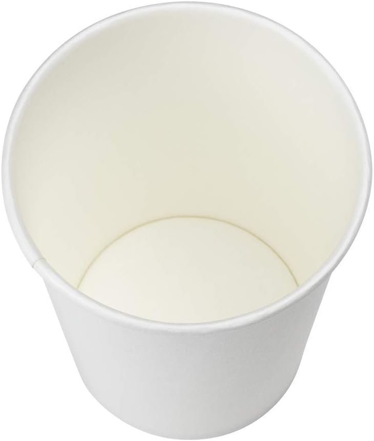 Karat 6 oz Paper Coffee Cup [1,000 ct] White Small Disposable Cup for Hot/ Cold Drinks and Beverages (C-K506W)