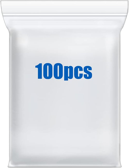 100PCS 10" x 13" 3Mil Clear Reclosable Plastic Bags Zip Seal Lock Poly Bags With Zipper for Shipping Packaging Product Clothing Storage, Thick