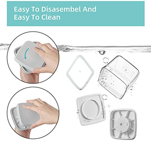 Ankou Food Airtight Containers (1500ml) 1.5 Qt Pop Up Food Formula Container With Lids, Bpa-Free One Button Open Stackable Container for Coffee Tea Brown Sugar Cereals - 8 Labels - Clear