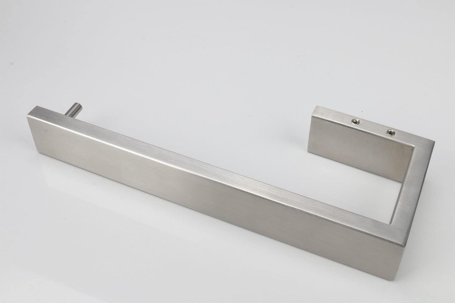 TocTen Hand Towel Holder/Towel Ring - Thicken SUS304 Stainless Steel Bathroom Hand Towel Hanger, 9 Inch Heavy Duty Wall Mounted Towel Rack, Square Hand Towel Bar for Bathroom (Brush, 2 PCS 9 in)