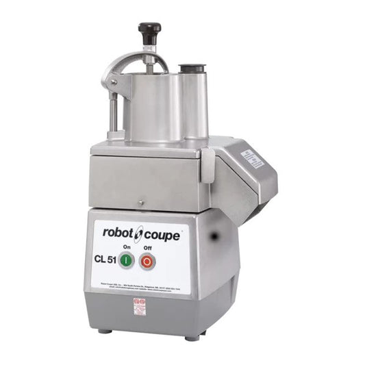 Robot Coupe CL51 Single-Speed Cutter Mixer Continuous Feed Commercial Food Processor with Side Discharge, 120v