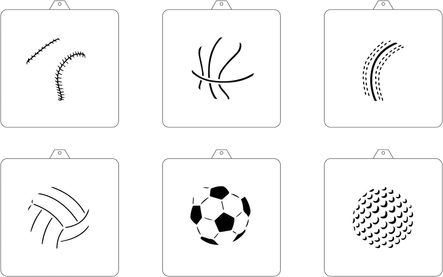 Cookie cutter and stencil set Baking stencils and cutters bundle DIY bakery decorating kit Cookie cutter with stencils Icing stencil and cookie cutter combo (Balls)