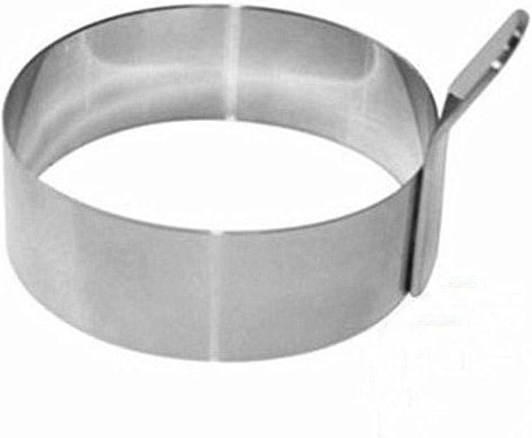Egg Ring,3 Inch Stainless Steel Omelet Mold Pancake Ring Metal Kitchen Cooking Tool (3 Pack)