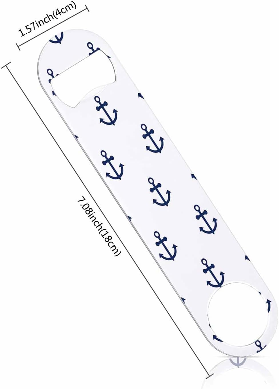 Anchors Stainless Steel Bottle Opener Nautical Anchor Hook Marine Cruise Symbol Boat or Ship Flat Beer Bottle Opener Keychain for Home Kitchen Bar Restaurant Party Birthday Gift