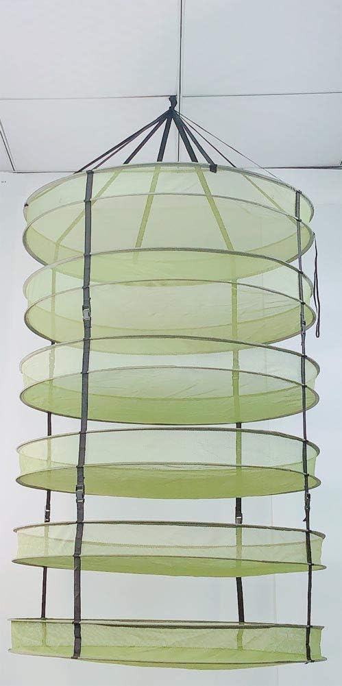 HORTIPOTS Herb Drying Rack 3 ft Hanging Dry Net 36 Inch for Curing Hydroponic Herb Vegetable Fruit Flower