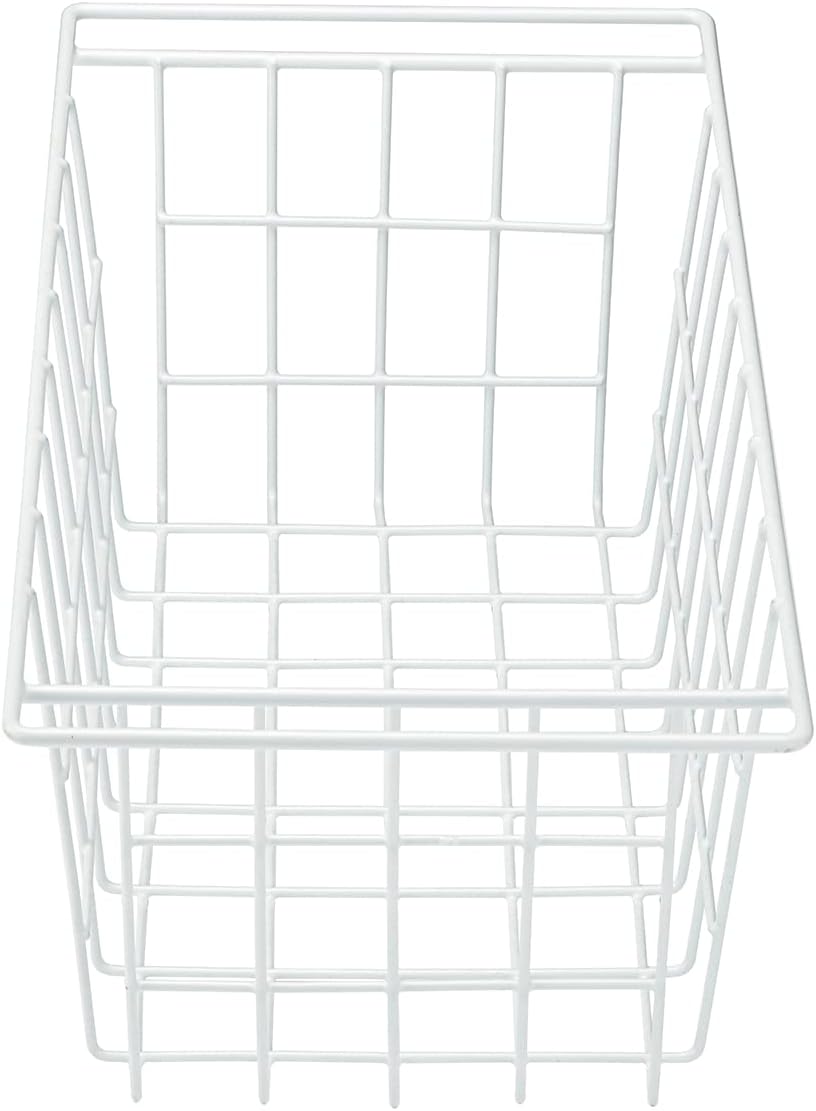 Orgneas Chest Freezer Baskets, 16.5" Freezer Organizer Bins Deep Freezer Storage Bins Metal Wire Baskets with Hanging Handles 4Pcs