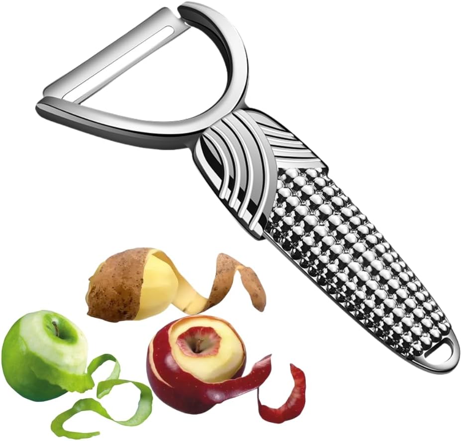 Vegetable Peeler Suitable for Peeling Fruits Such as Apple, Potatoes, and Carrots. Features: Thin Skin, Rust-Resistant, Stable Performance