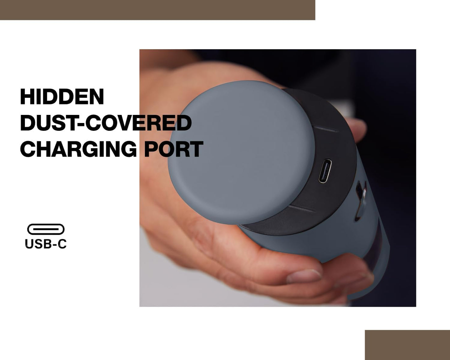 Stainless Steel Electric Salt and Pepper Grinder Set (Wedgwood Blue) - 2 Pack Rechargeable Mills with LED Light, 6 Adjustable Grind Modes & Rustproof Design - Premium Kitchen Tool with USB-C Charging