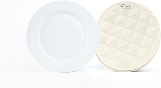 Covermates Keepsakes - Quilted Divider Set - Set of 4 - Scratch & Breakage Protection - Stain Resistant - Machine Washable - China Storage, Cream